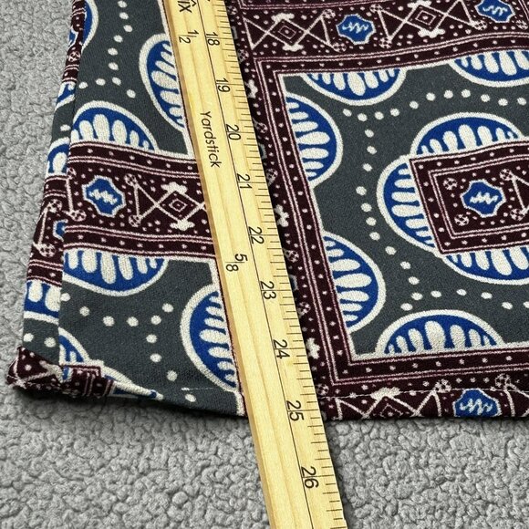 VINTAGE Arrow Shirt Mens M Scrambler Knit Geometric Polyester Disco 70s Funky - Picture 10 of 10